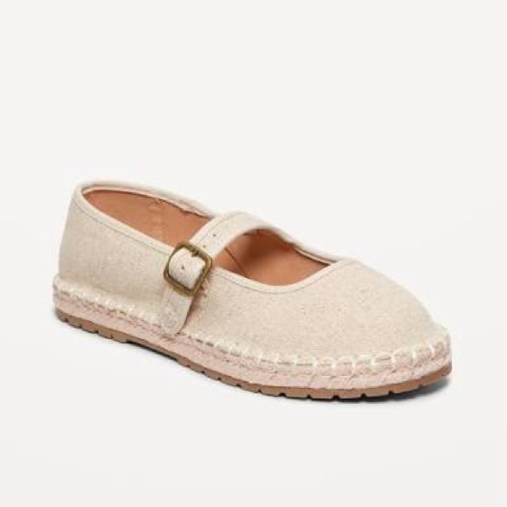 NWT Mary-Jane Espadrille Flats Women’s Size 8